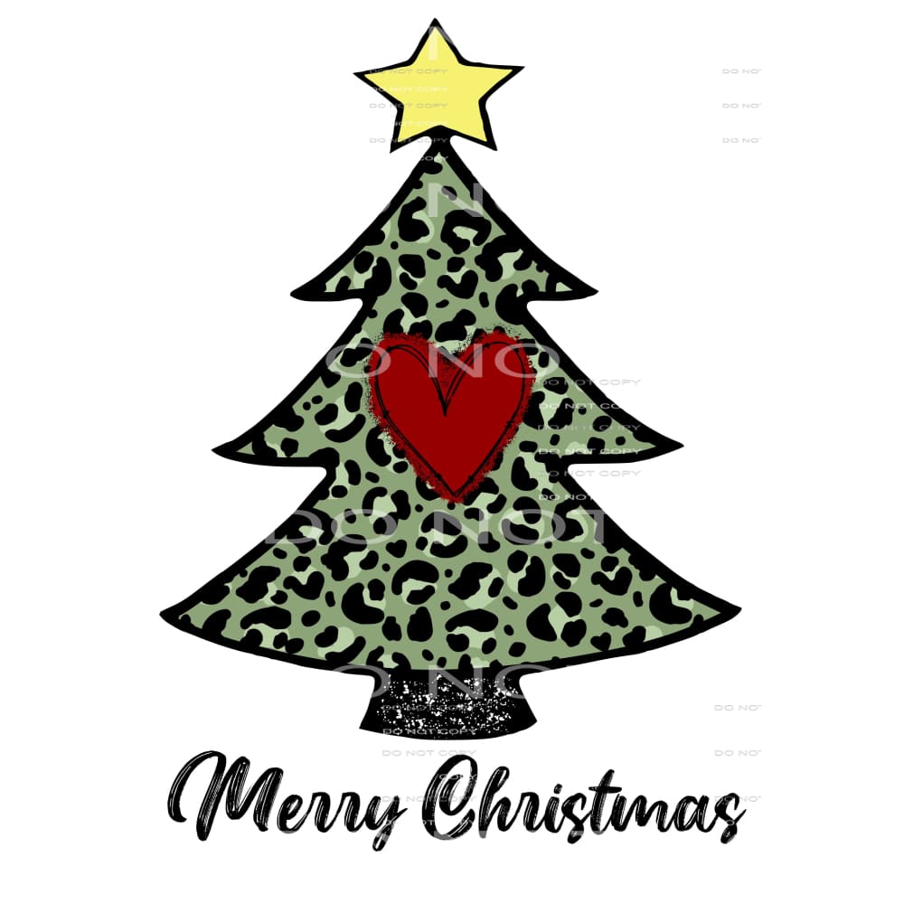 Merry Christmas Tree # 2140 Sublimation transfers - Heat