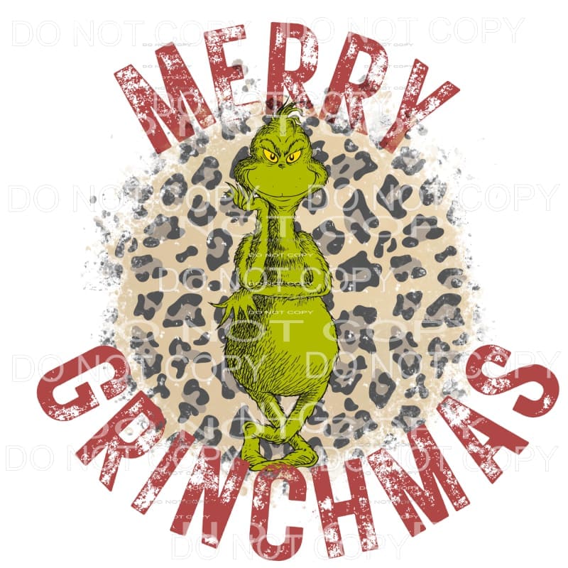 Merry Grinchmas GRINCH # 9307 Sublimation transfers - Heat