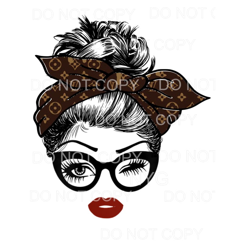 Messy Bun #9 Sublimation transfers - Heat Transfer
