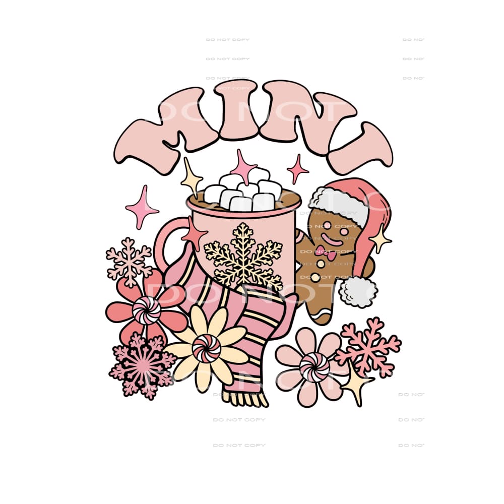mini Gingerbread # 2070 Sublimation transfers - Heat