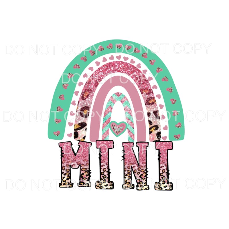 Mini Rainbow # 5 Sublimation transfers - Heat Transfer