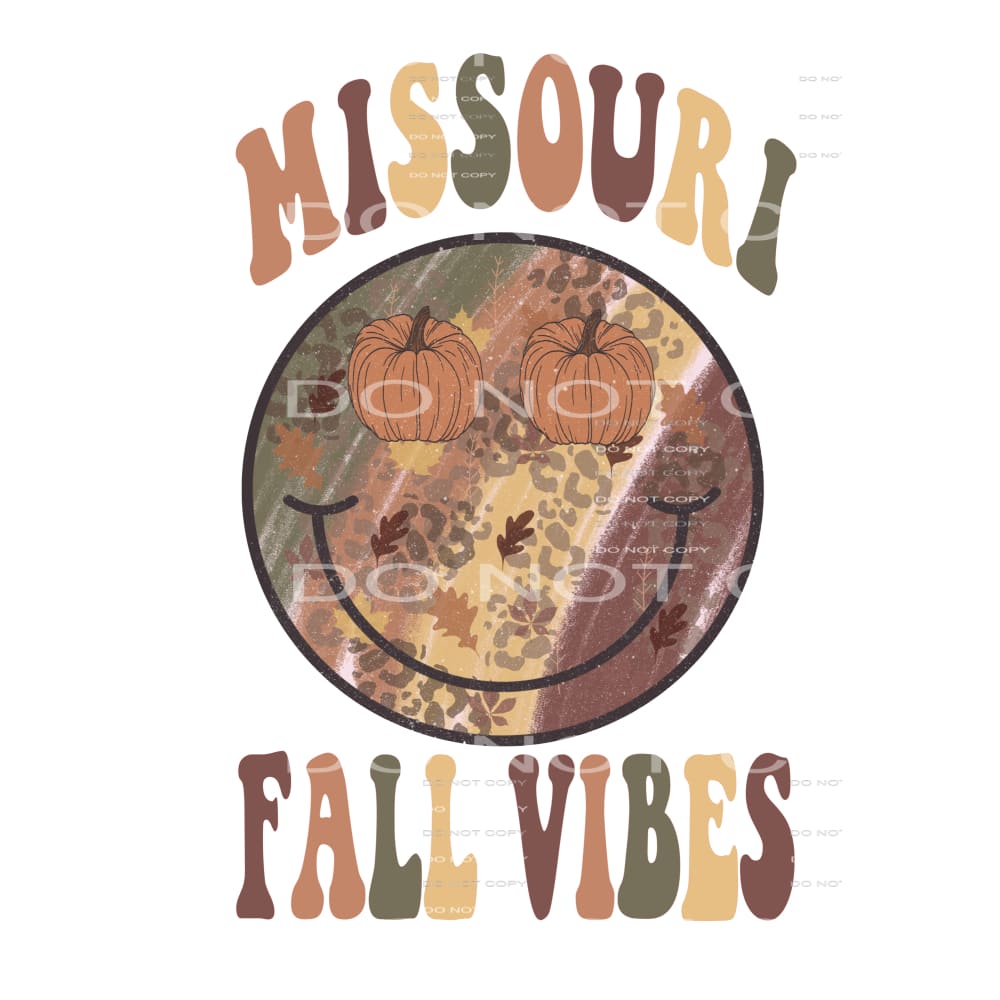 MISSOURI Fall Vibes # 5529 Sublimation transfers - Heat