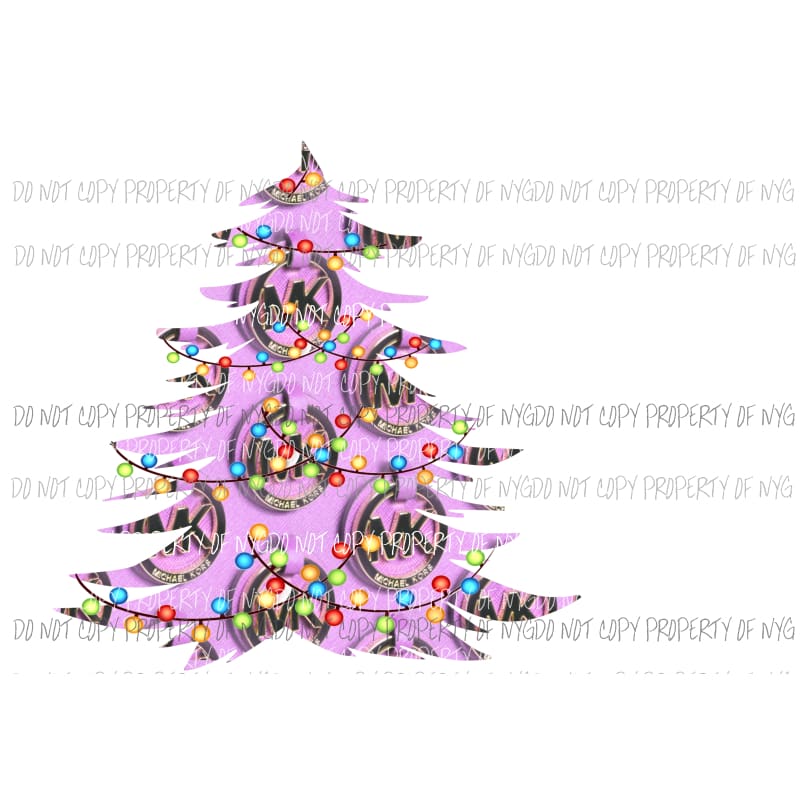 MK Christmas Tree 3 Michael Kors Sublimation transfers Heat Transfer