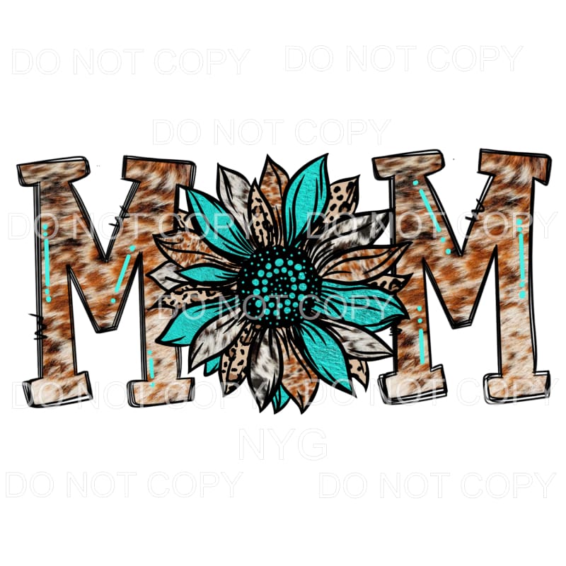 mom flower # 108 Sublimation transfers - Heat Transfer