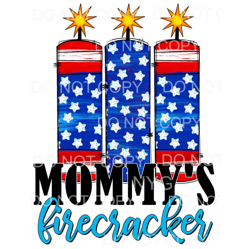 Mommys Firecracker Stars Stripes 4th of July USA America