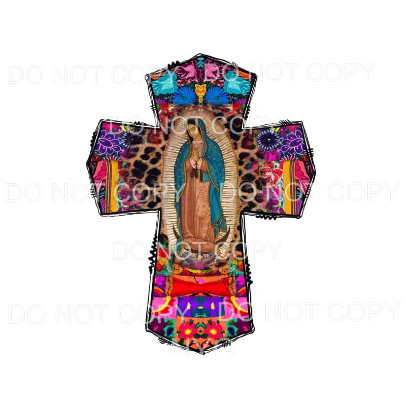 Mother Mary Lady Of Guadalupe # 23 Sublimation transfers -