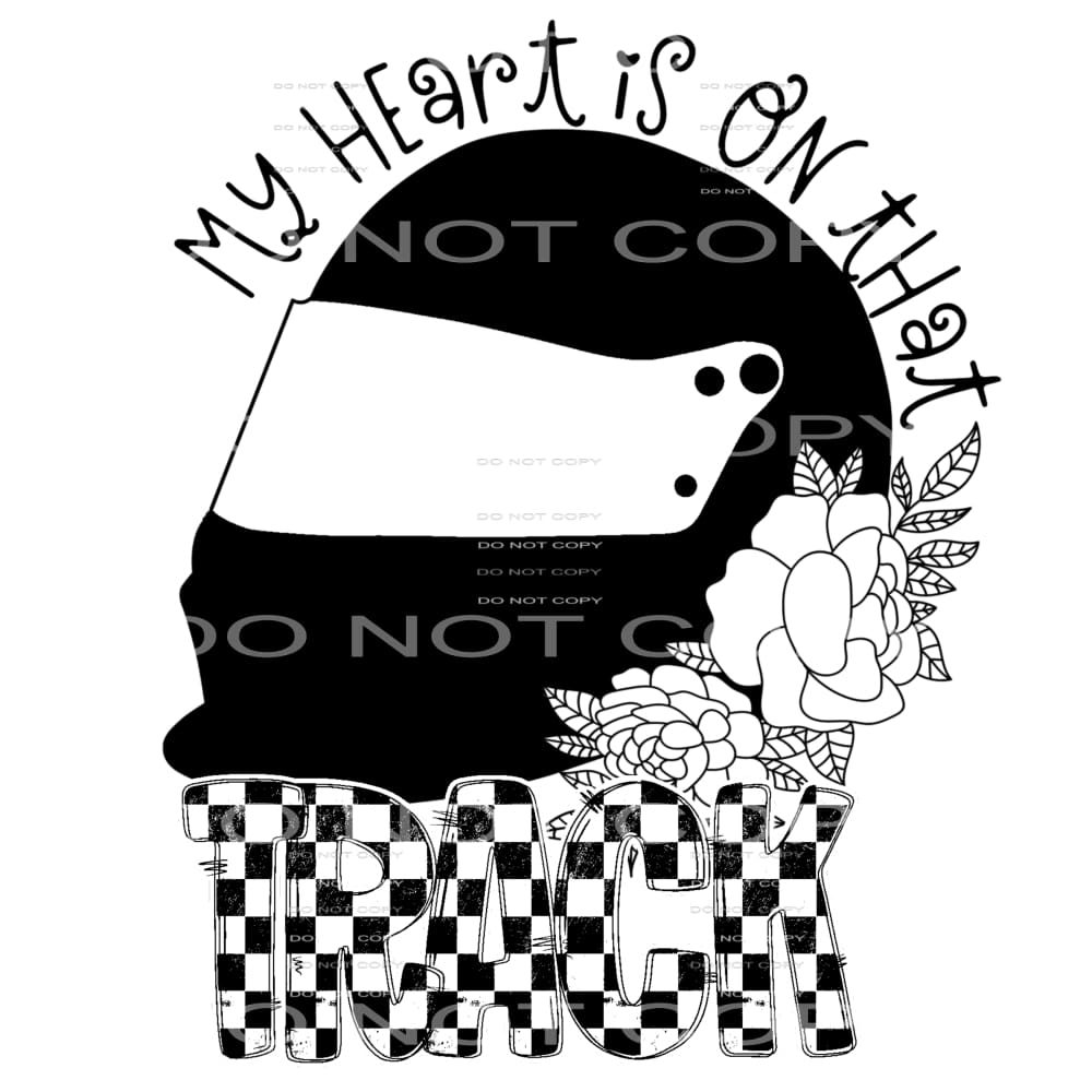 my heart is on that track #5008 Sublimation transfers - Heat