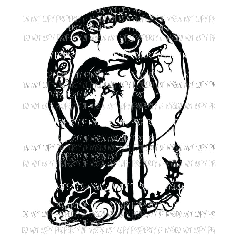 Nightmare Before Christmas # 7 Sublimation transfers Heat Transfer