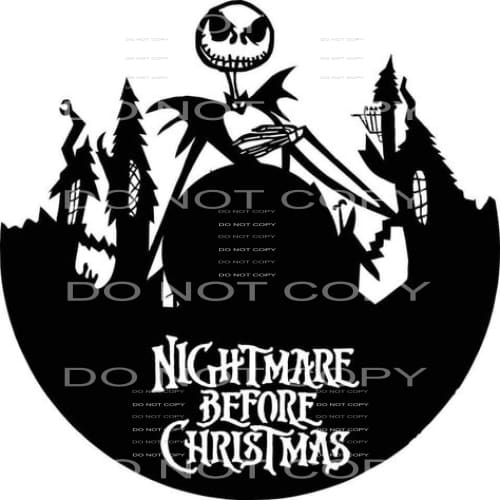 Nightmare before Christmas #7550 Sublimation transfers -