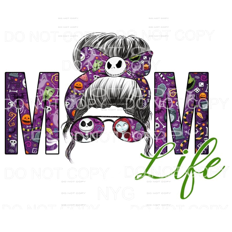 nightmare before Christmas Mom Life # 5 Sublimation