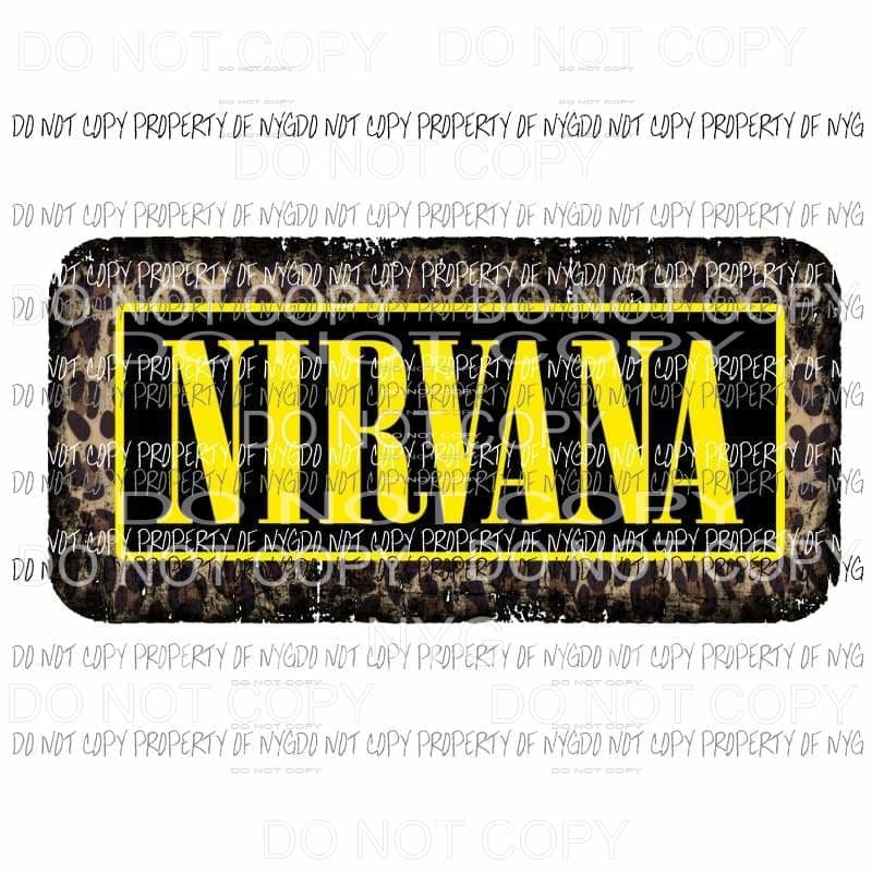 Nirvana Yellow Leopard Sublimation transfers Heat Transfer