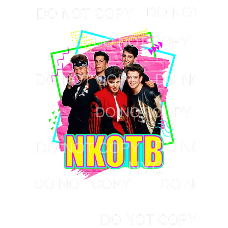NKOTB New Kids On The Block Sublimation transfers - Heat