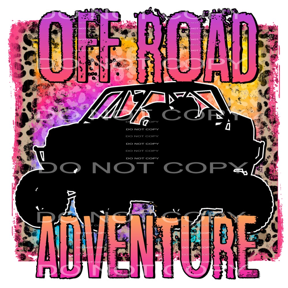 off road adventure #6045 Sublimation transfers - Heat
