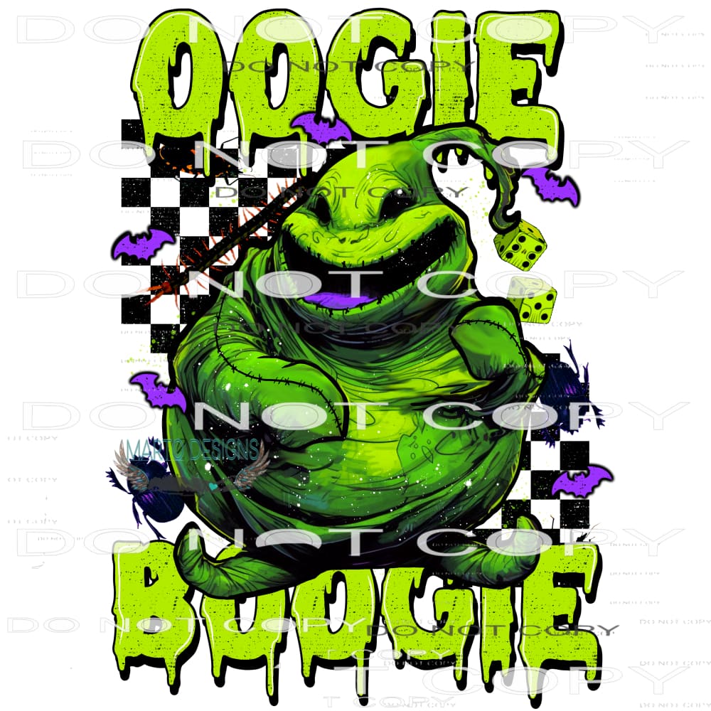 Oggie Boogie #6082 Sublimation transfers - Heat Transfer