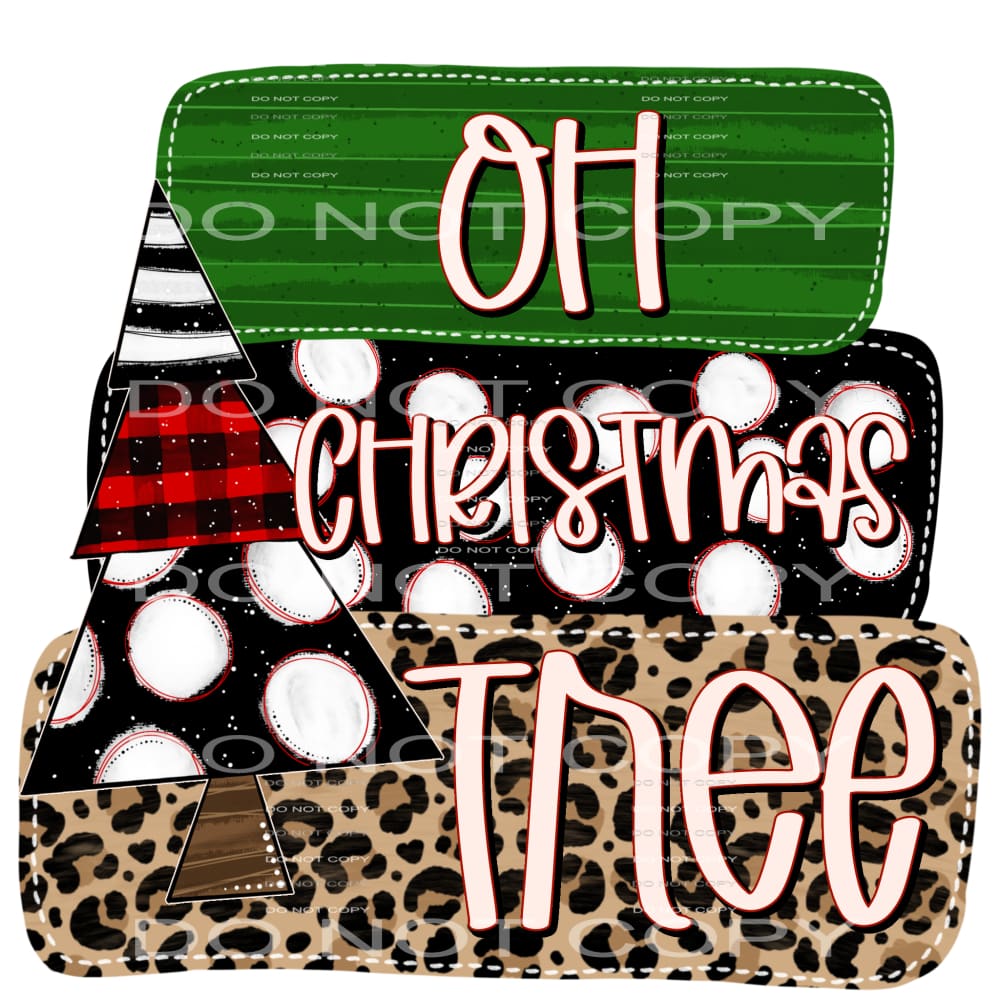 oh Christmas tree #8045 Sublimation transfers - Heat