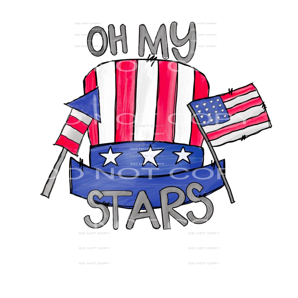 Oh My Stars #5379 Sublimation transfers - Heat Transfer