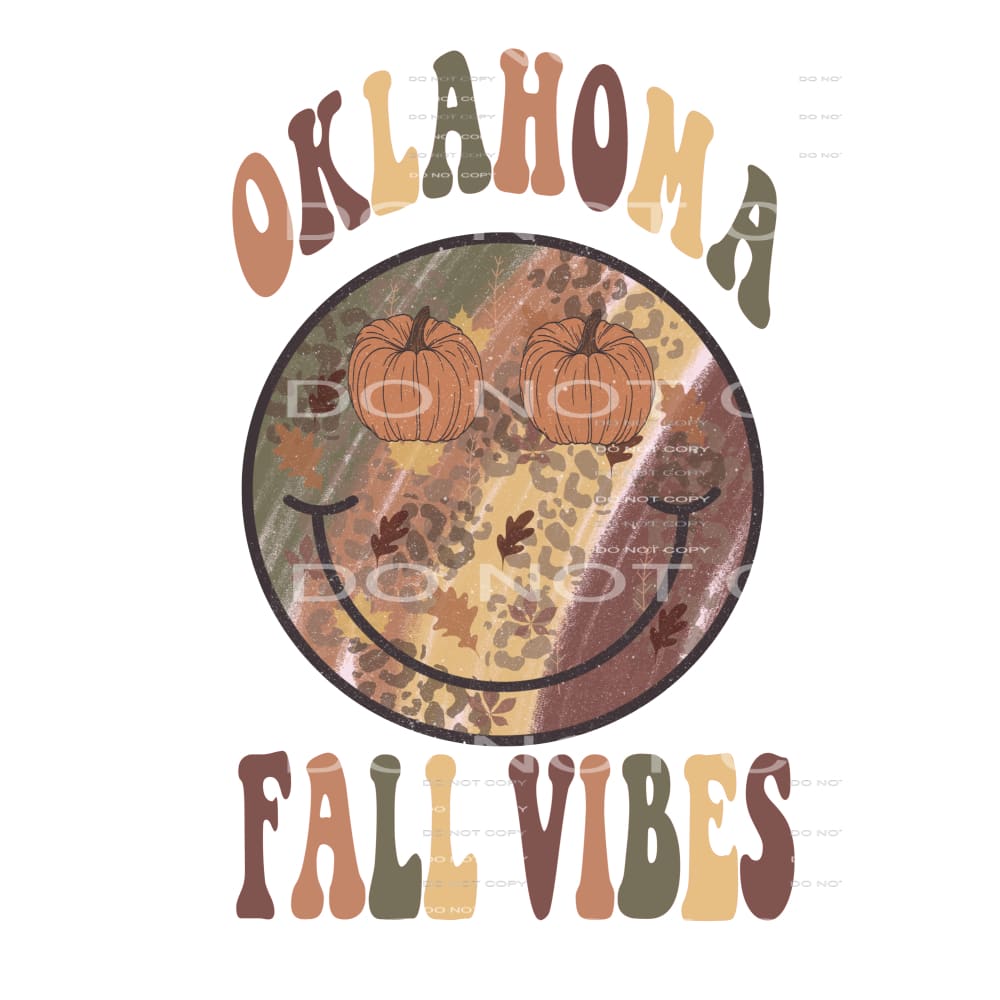 OKLAHOMA Fall Vibes # 5531 Sublimation transfers - Heat