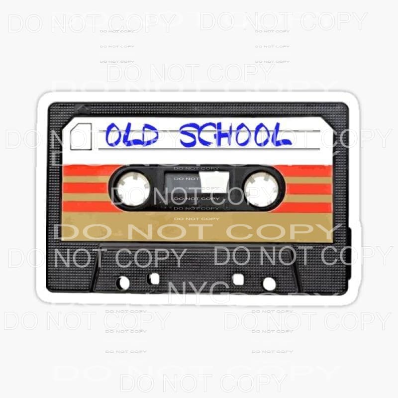 Old School Cassette Tape Retro Sublimation transfers - Heat