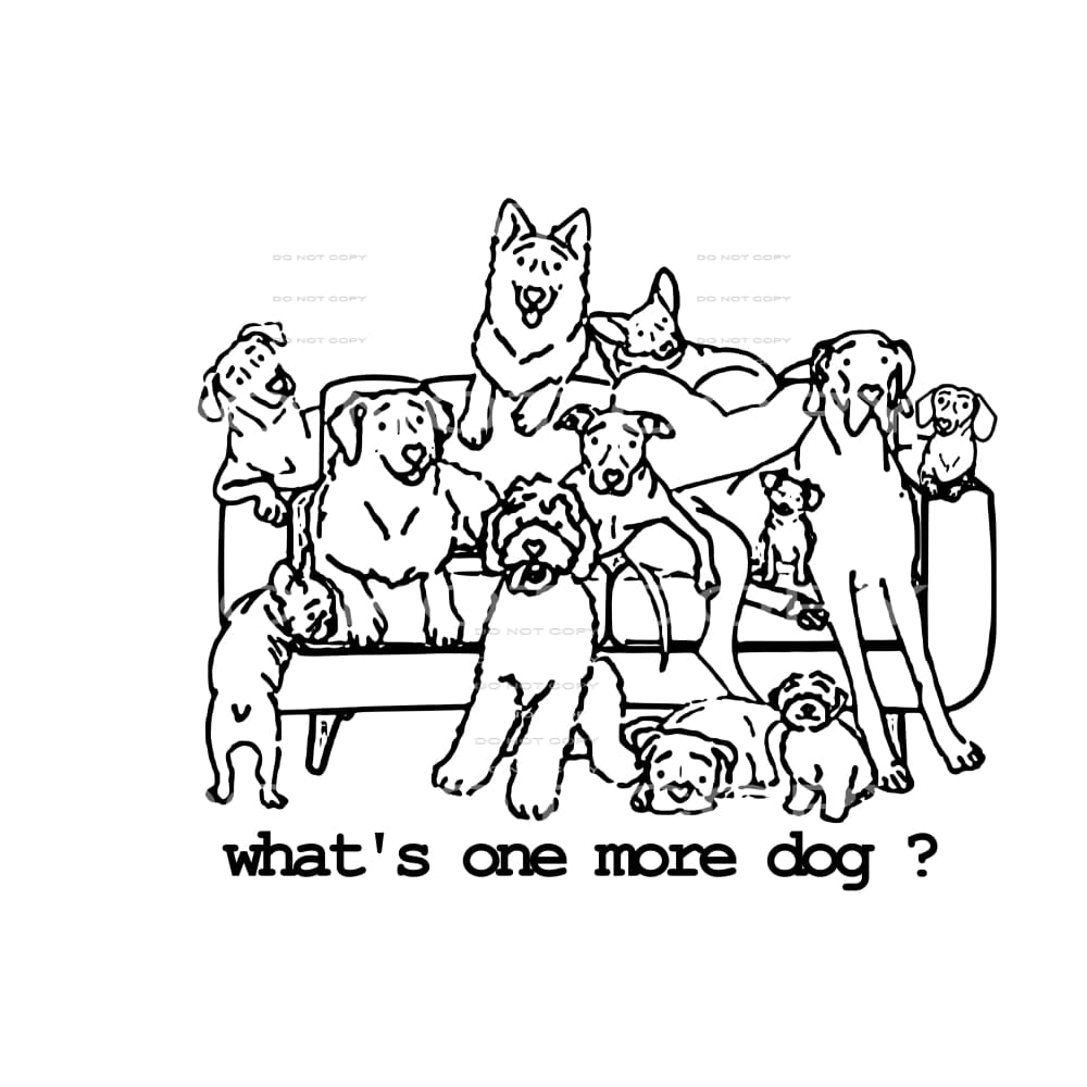 one more dog # 8081 Sublimation transfers - Heat Transfer