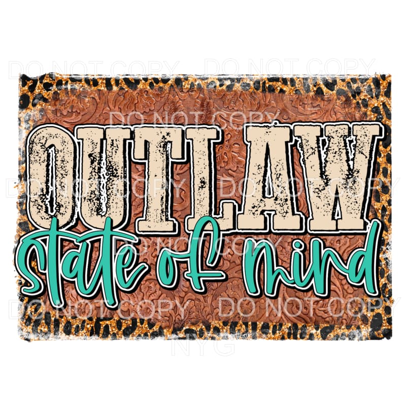Outlaw State Of Mind Leopard Frame Chris Stapleton