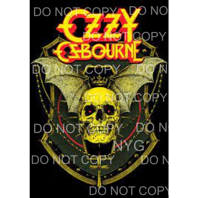Ozzy Ozbourne #1 Sublimation transfers - Heat Transfer