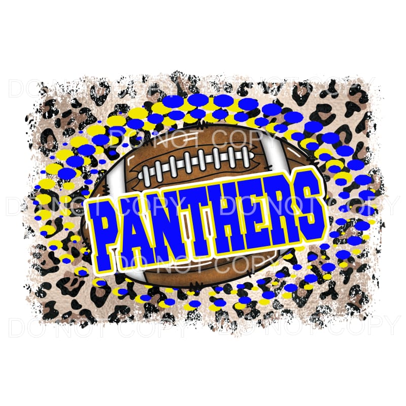 PANTHERS football # 539 Sublimation transfers - Heat