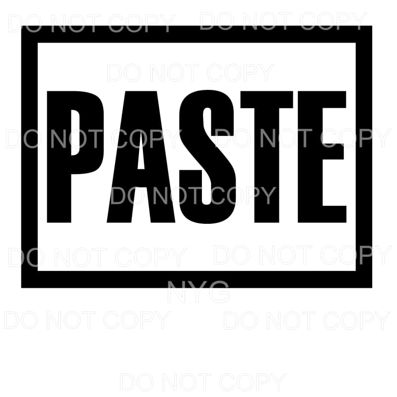 PASTE Framed Sublimation transfers - Heat Transfer