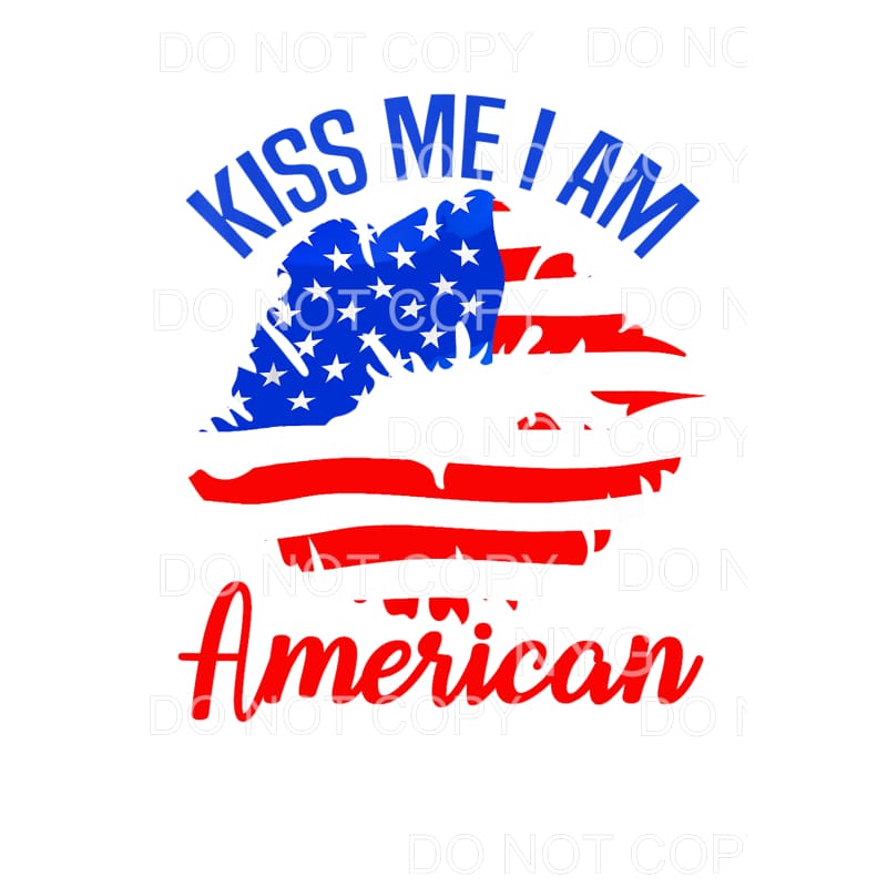 Patriotic Lips USA American 4th of July #10 Sublimation