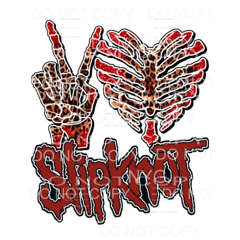 Peace Love Slipknot Sublimation transfers - Heat Transfer