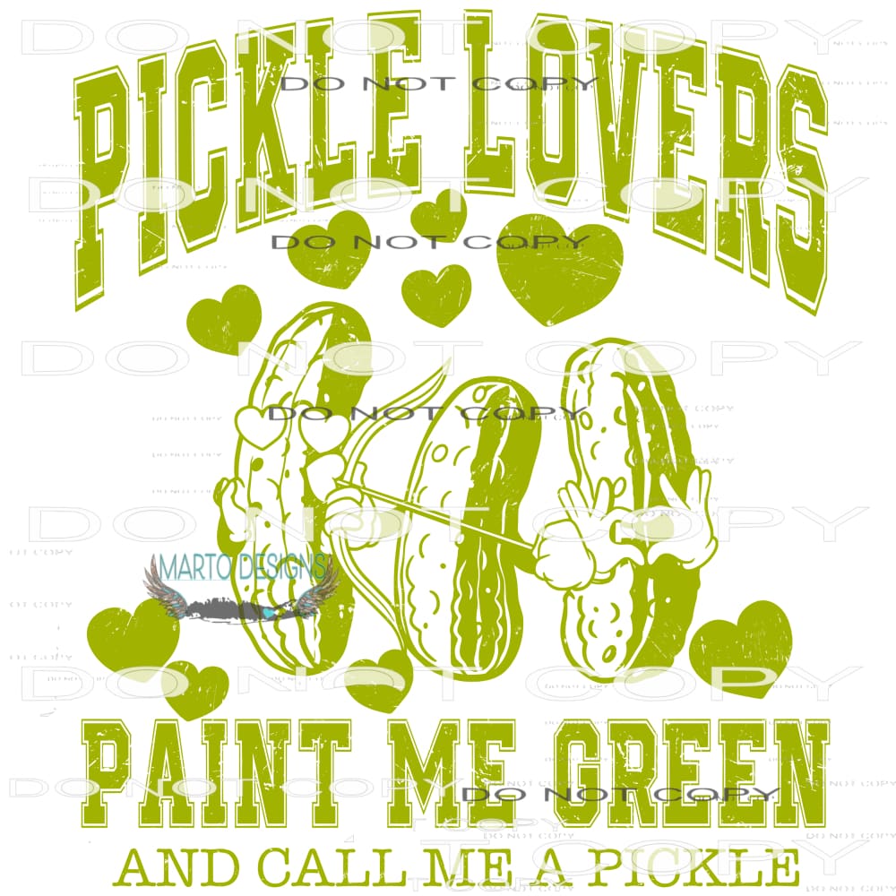Pickle Lovers #9338 Sublimation transfers - Heat Transfer