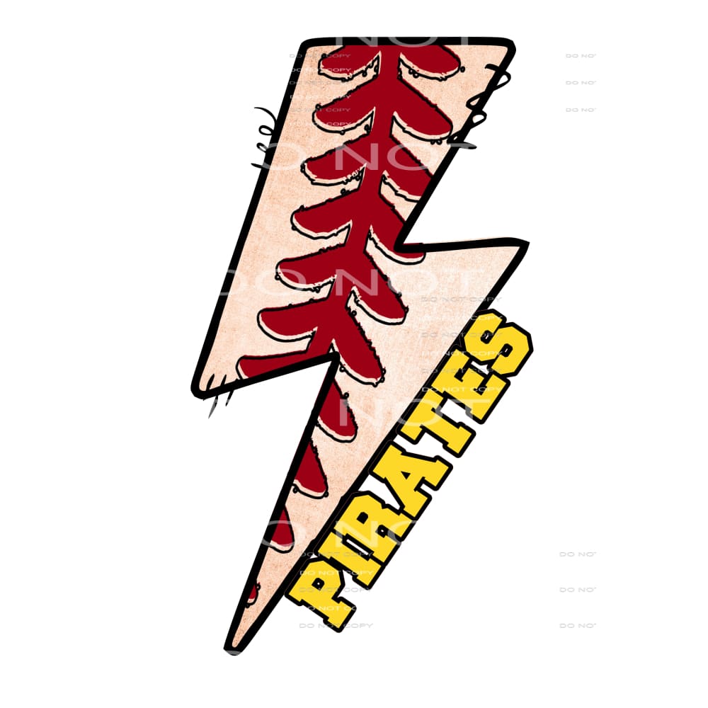 Pirates baseball # 55599 Sublimation transfers - Heat