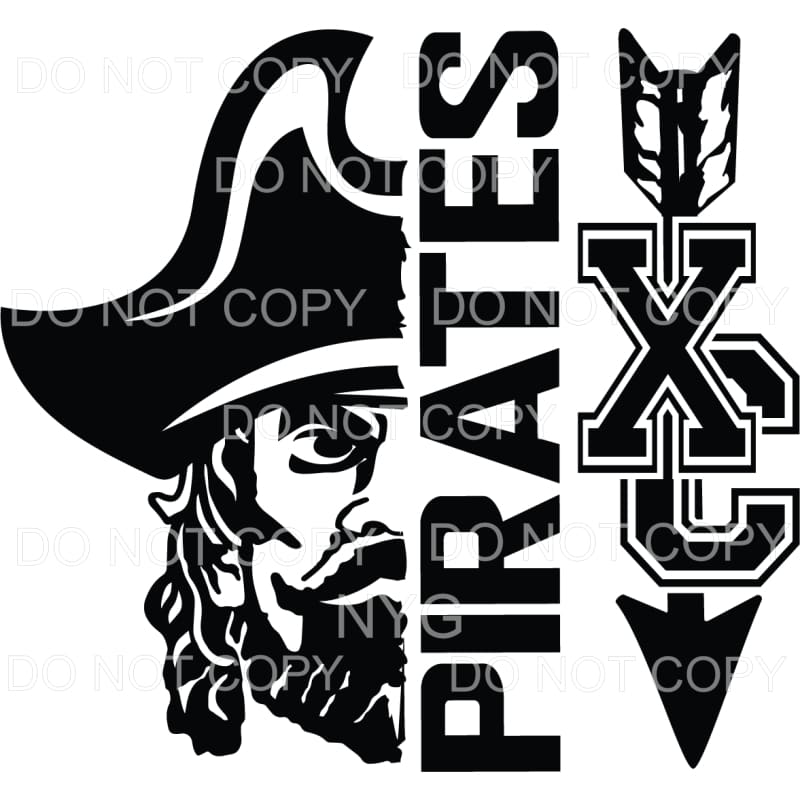 Pirates Cros Country XC #268 Sublimation transfers - Heat