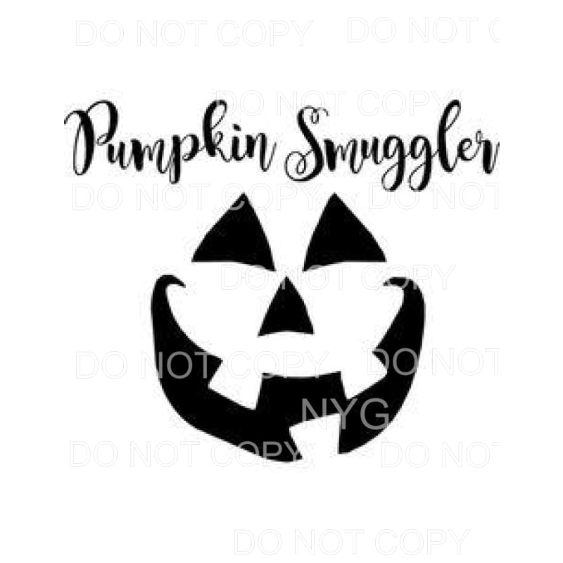 Pumpkin Smuggler Jack O Lantern Face #566 Sublimation