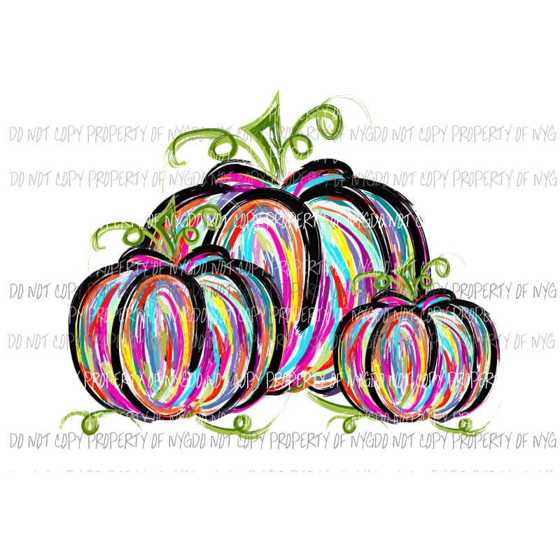 pumpkin trio # 8 Sublimation transfers Heat Transfer