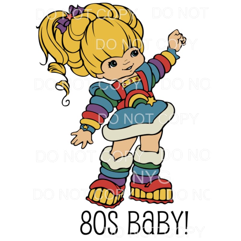 Rainbow Brite #4 Sublimation transfers - Heat Transfer