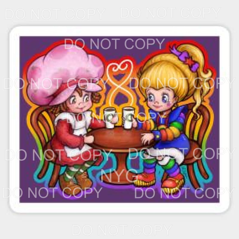 Rainbow Brite and Strawberry Shortcake #1 Sublimation