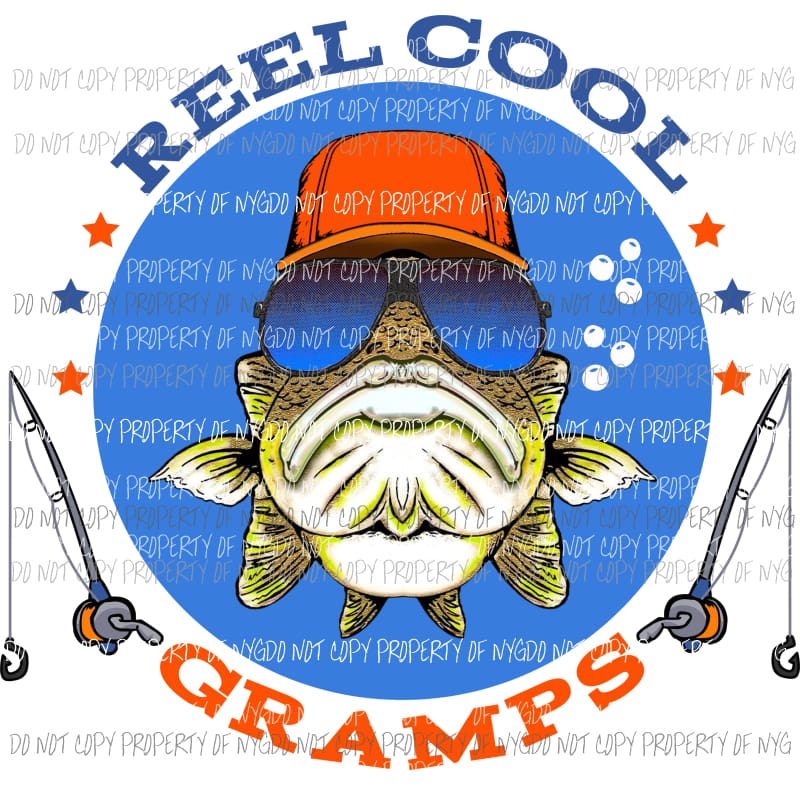 Reel Cool Gramps Sublimation transfers Heat Transfer