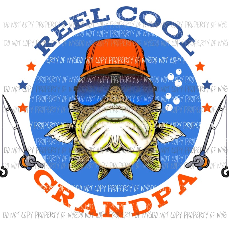 Reel Cool GRANDPA Sublimation transfers Heat Transfer