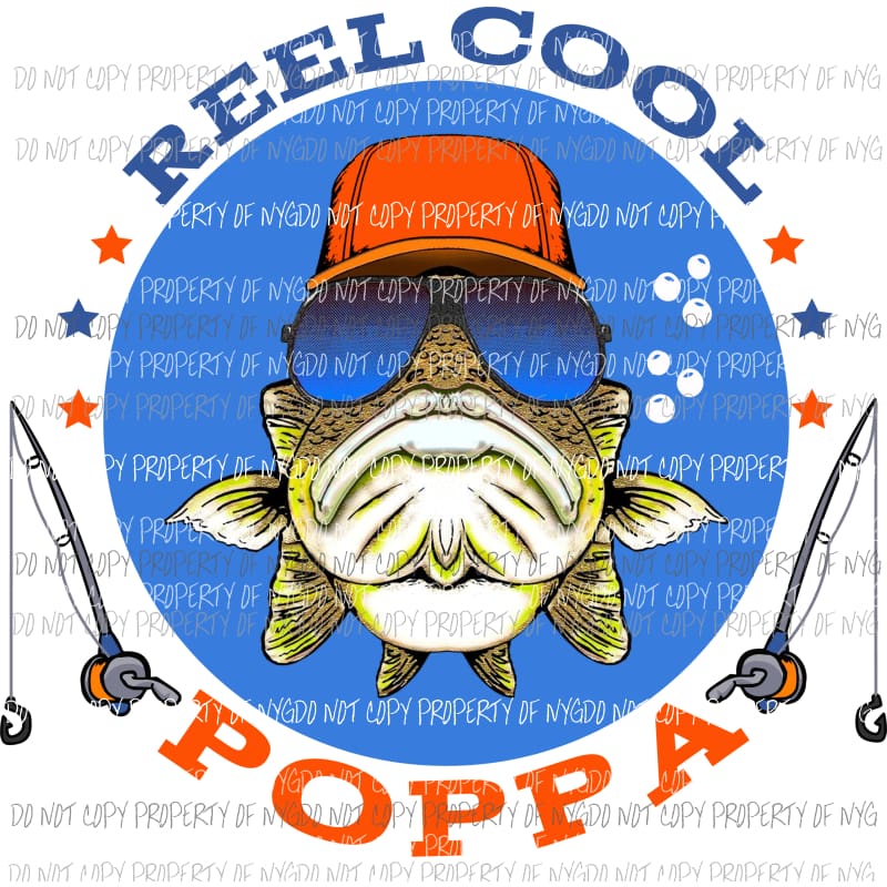 Reel Cool POPPA Sublimation transfers Heat Transfer