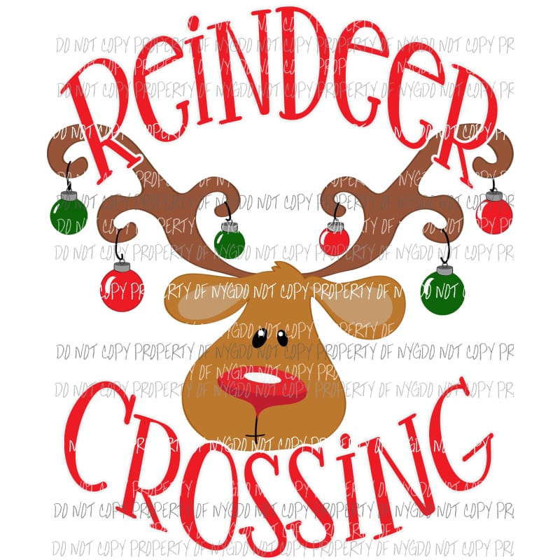 Reindeer Crossing Sublimation transfers Heat Transfer