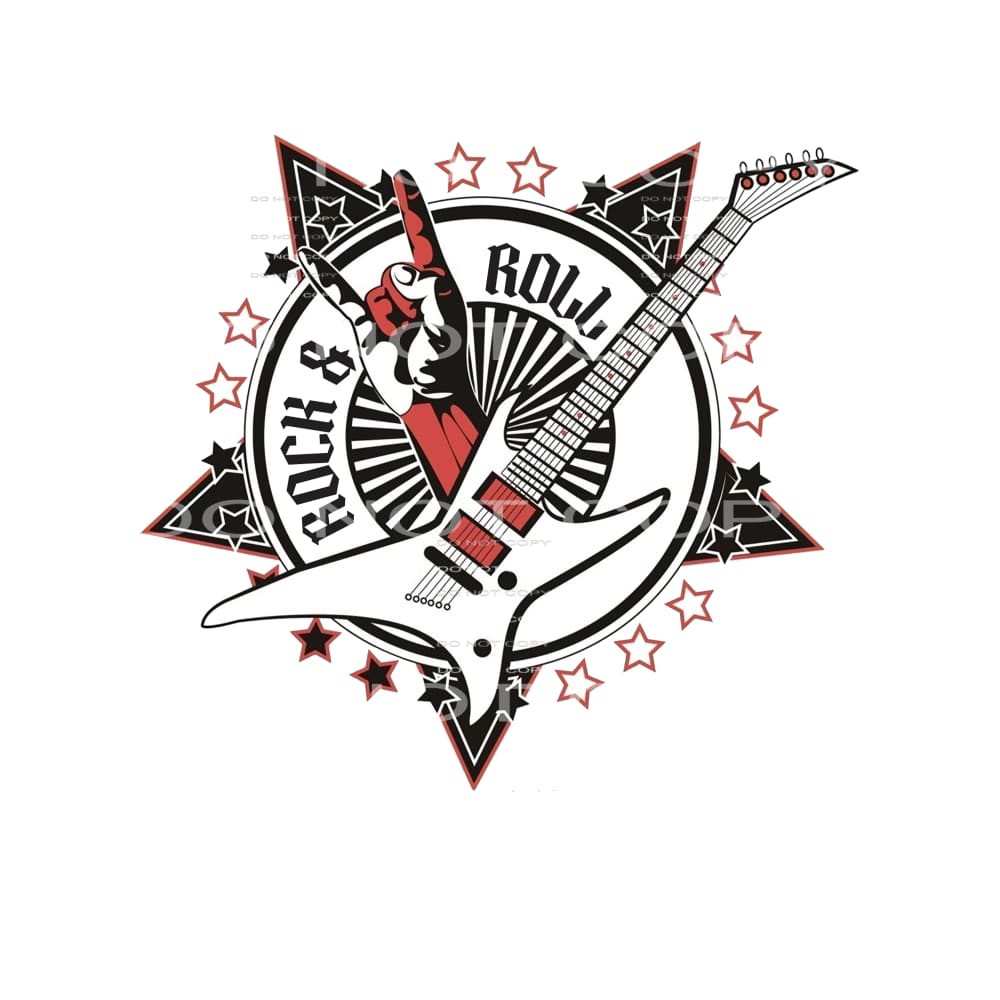 Rock And Roll #4786 Sublimation transfers - Heat Transfer