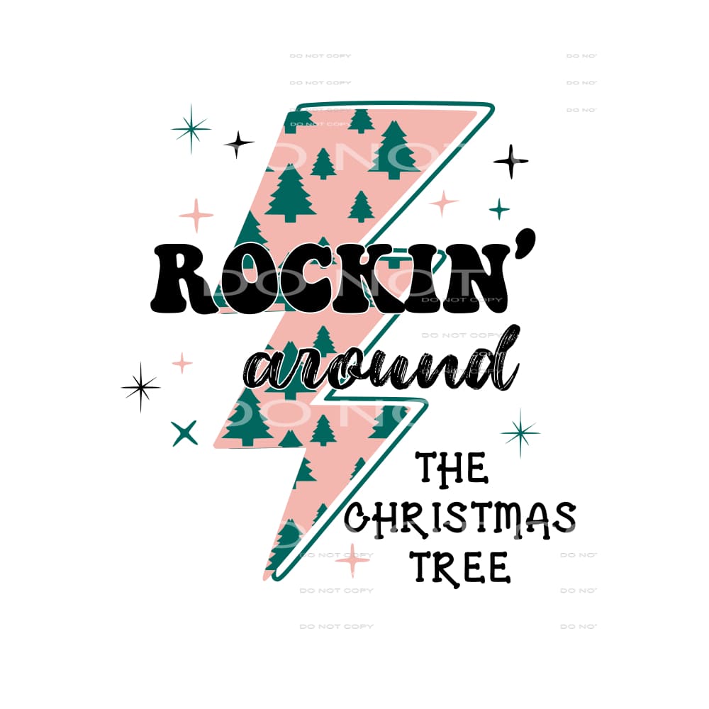 Rockin around the Christmas Tree Retro # 2089 Sublimation