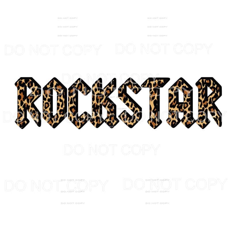 Rockstar #2 leopard Sublimation transfers - Heat Transfer