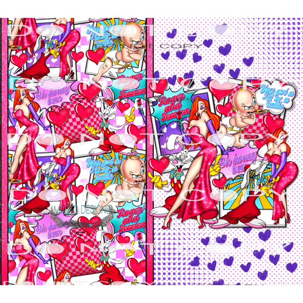 Roger Rabbit WRAP #9278 Sublimation transfers - Heat