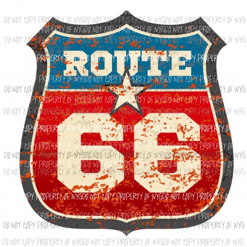Route 66 Sublimation transfers Heat Transfer