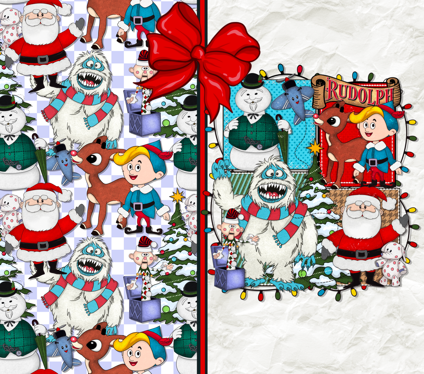 Rudolph And Friends #7553 Sublimation transfers - Heat