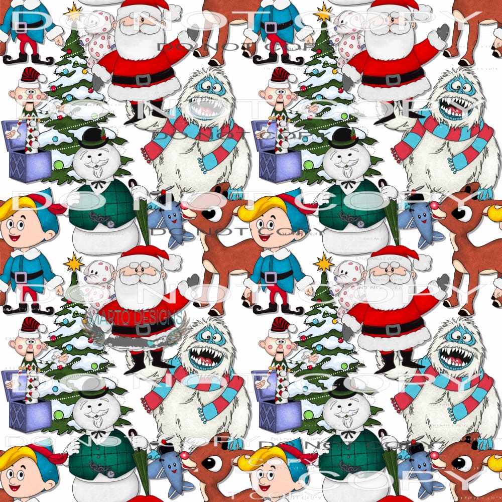 Rudolph And Friends #7562 Sublimation transfers - Heat