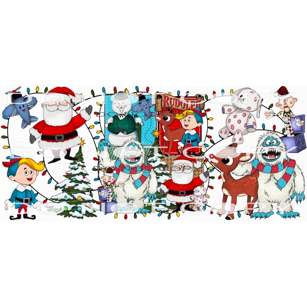 Rudolph And Friends #7574 Sublimation transfers - Heat
