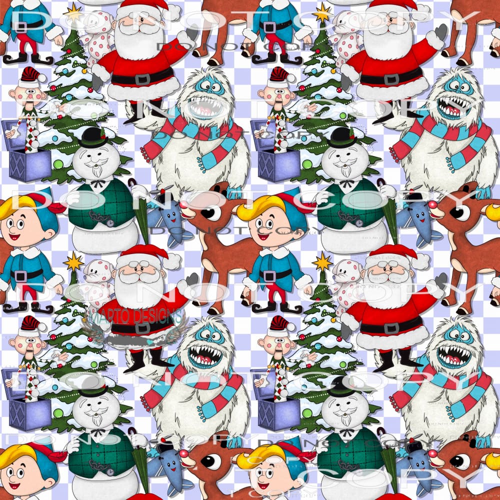 Rudolph And Friends #7581 Sublimation transfers - Heat