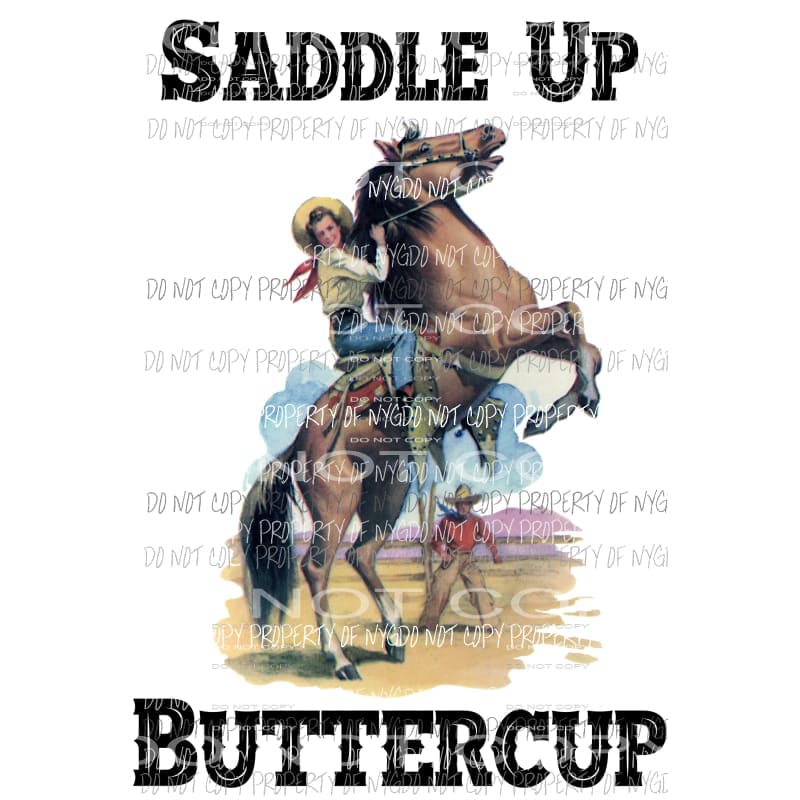 saddle up Sublimation transfers Heat Transfer